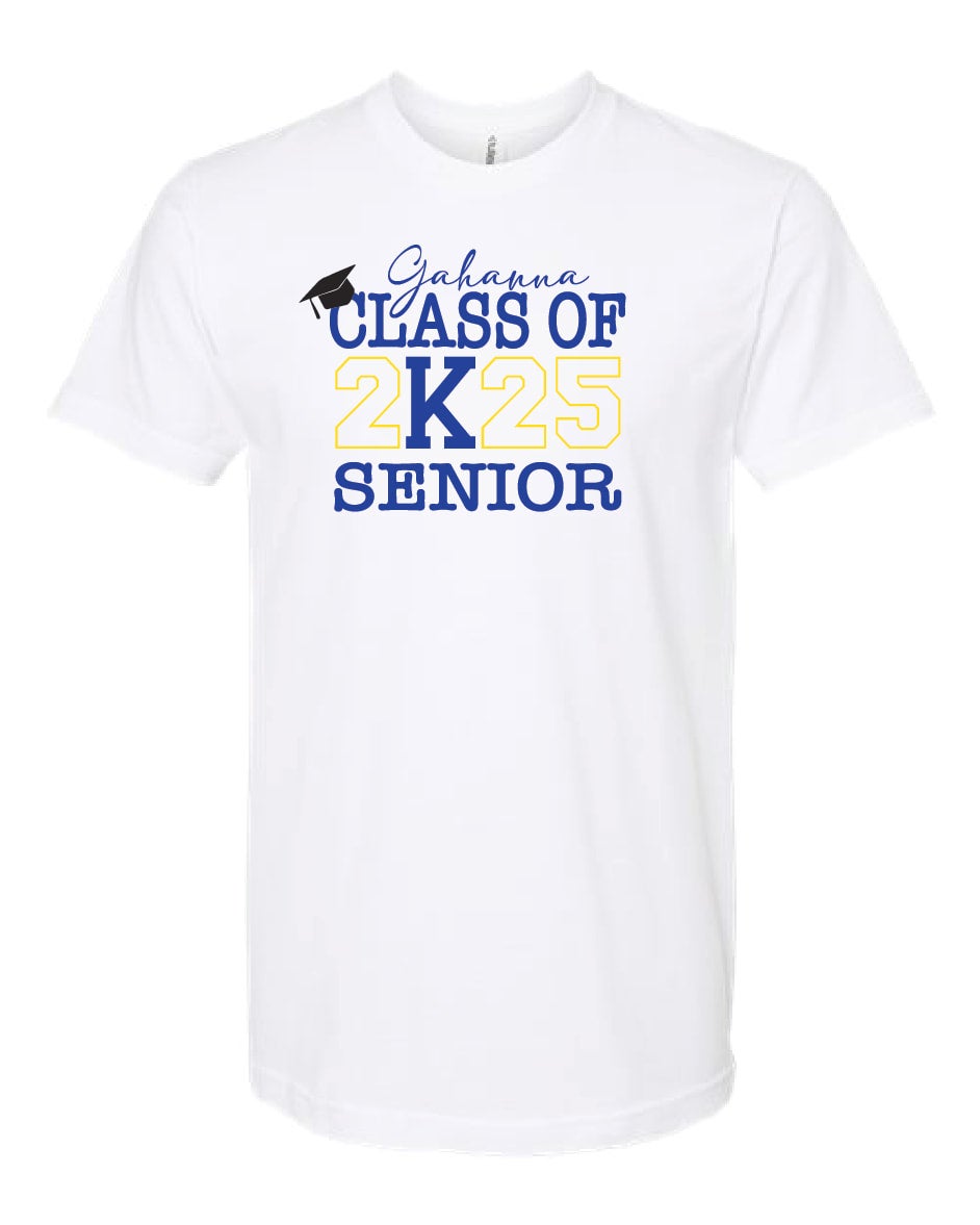 Gahanna 2025 grad t shirt white the custom design co 
